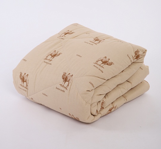 Одеяло Верблюд 300г/м2 (синтетическое волокно с добавлением шерсти/тик смесовый)