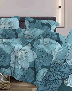 Постельное белье бязь набивная 120г/м2, Богема бирюза