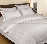 Пододеяльник страйп-сатин 3х3 белый 140г/м2