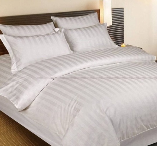 Пододеяльник страйп-сатин 3х3 белый 140г/м2