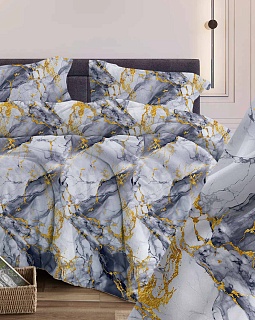 Постельное белье бязь набивная 120г/м2, Мрамор серый