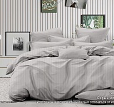 Постельное белье страйп-сатин 130г/м2, серый мрамор