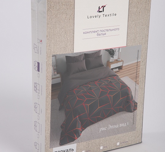 Постельное белье перкаль набивной 115г/м2, Этна