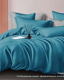 Постельное белье сатин гладкокрашенный 120г/м2, Темно-бирюзовый