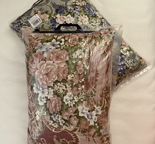 Подушка 50х70 с кантом (пух-перо/тик смесовый цветной)