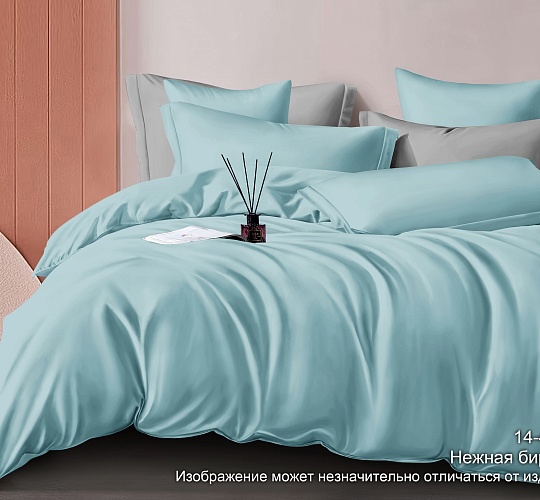 Постельное белье сатин гладкокрашенный 120г/м2, Нежная бирюза