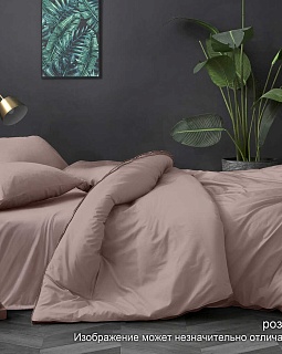 Постельное белье поплин гладкокрашенный 110г/м2, Розовая пастель