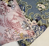 Подушка 60х60 с кантом (пух-перо/тик смесовый цветной)