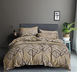 Постельное белье 2-спальное с двумя наволочками 50х70 (полисатин набивной, 80г/м2), расцветка ассорти