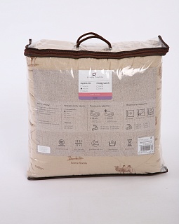 Одеяло Премиум Верблюд 400г/м2 (синтетическое волокно с добавлением шерсти/поплин хлопок 100%)