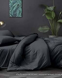 Постельное белье поплин гладкокрашенный 110г/м2, Графит