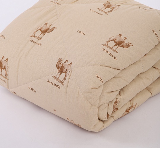 Одеяло Верблюд 300г/м2 (синтетическое волокно с добавлением шерсти/тик смесовый)