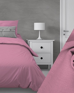 Постельное белье бязь гладкокрашенная 120г/м2, розовый