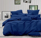 Постельное белье страйп-сатин 130г/м2, синий