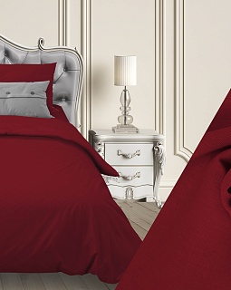 Постельное белье бязь гладкокрашенная 120г/м2, бордо