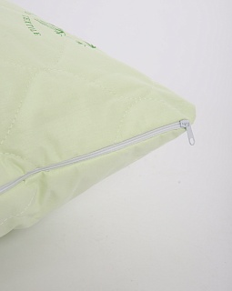 Подушка Бамбук 50х70см (внешний слой: синтетическое волокно с добавлением бамбуковых волокон, наполнитель: искусственный лебяжий пух, чехол: тик смесовый)