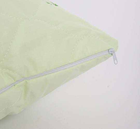 Подушка Бамбук 50х70см (внешний слой: синтетическое волокно с добавлением бамбуковых волокон, наполнитель: искусственный лебяжий пух, чехол: тик смесовый)