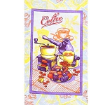 Набор полотенец вафельных Кофе, 35х60 см, 4 штуки в упаковке