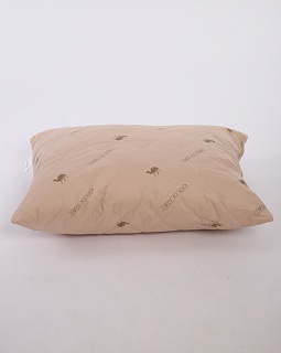 Подушка 50х70 Верблюд (верхний слой: синтетическое волокно с добавлением шерсти, наполнитель: искусственный лебяжий пух, чехол: тик смесовый)