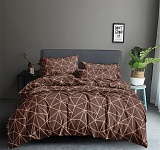 Постельное белье 2-спальное с двумя наволочками 50х70 (полисатин набивной, 80г/м2), расцветка ассорти