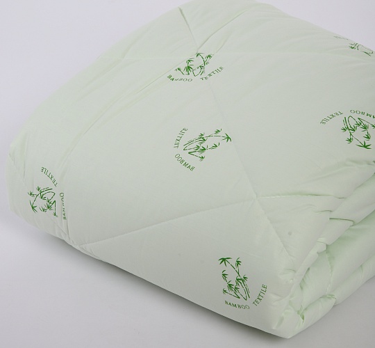 Одеяло Бамбук 300г/м2 (синтетическое волокно с добавлением бамбуковых волокон/тик смесовый)